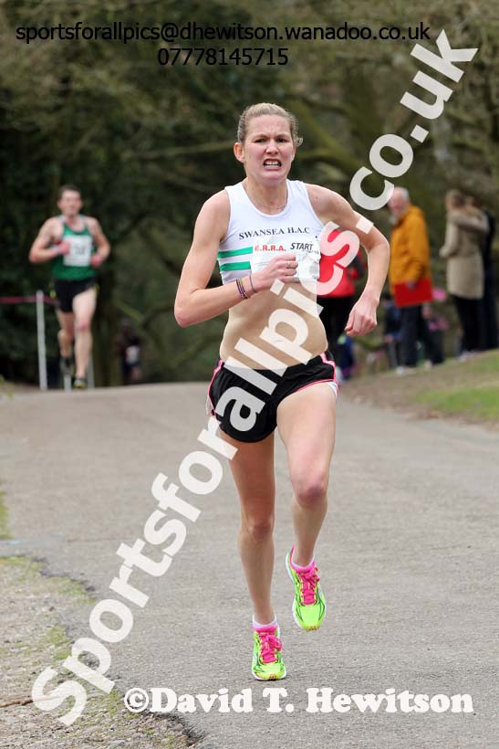 Caryl Jones (Swansea) 3rd leg of the National 6 Stage Relay, National 12 and 6 Stage Relays, Sutton Park, Birmingham. Photo: David T. Hewitson/Sports for All Pics